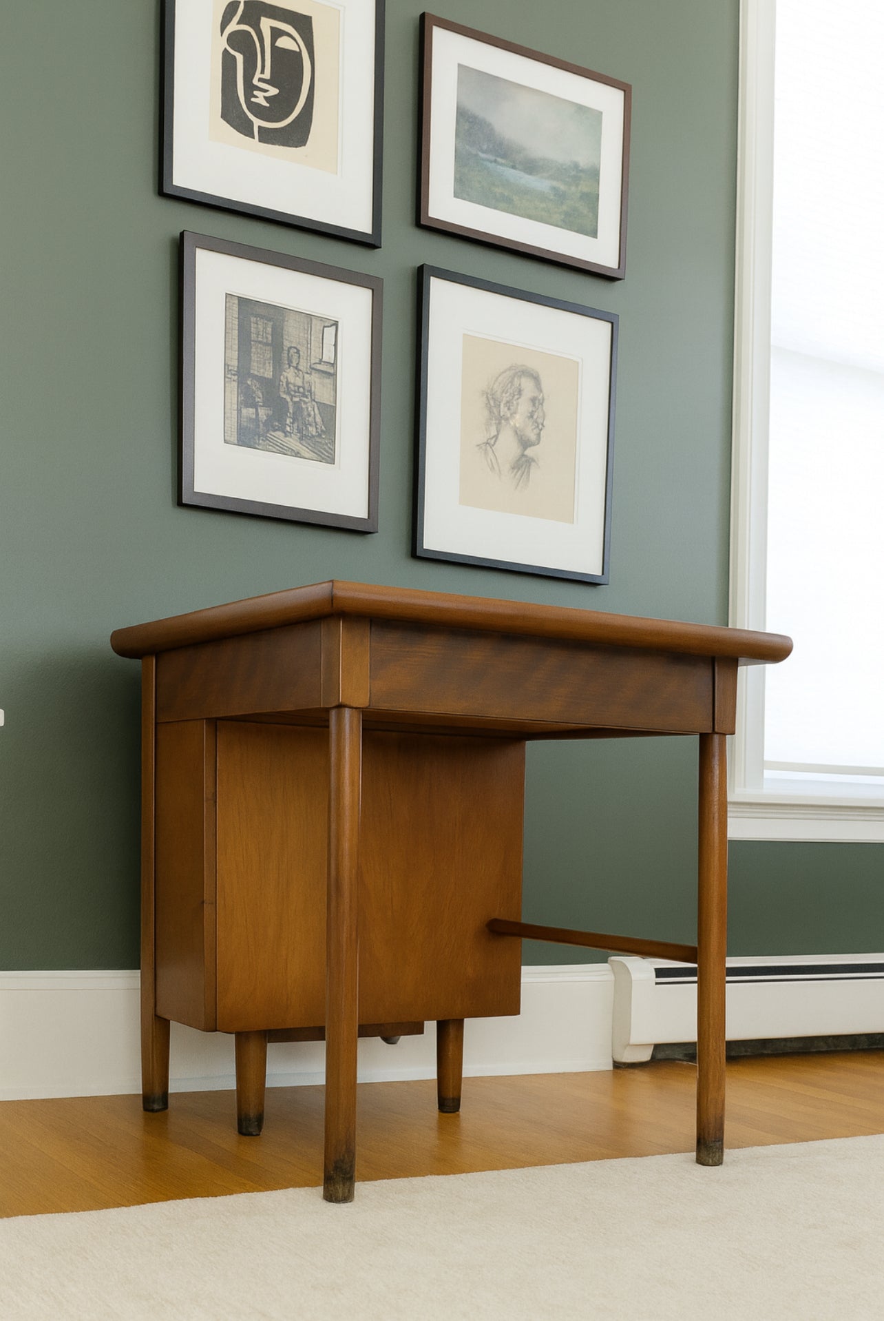 Furniture Guild of California Mid-Cenury Desk | Single Pedestal Desk
