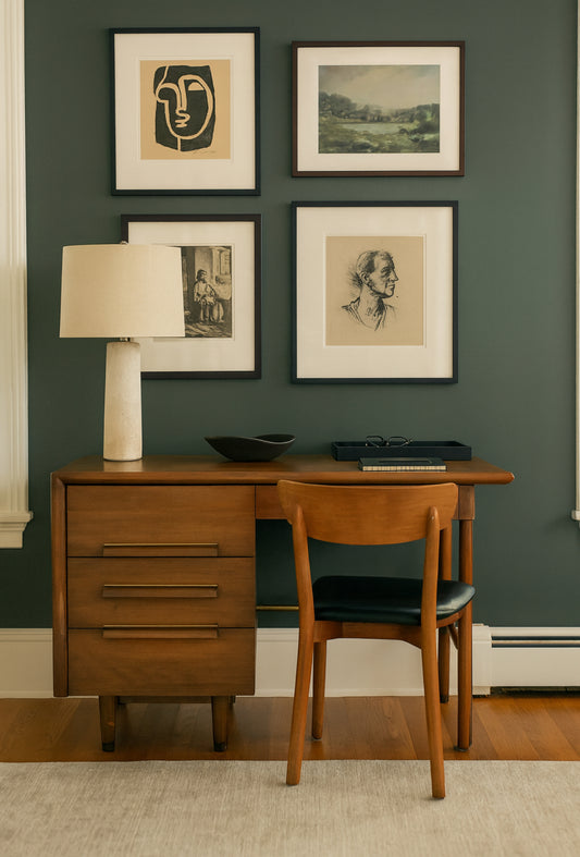 Furniture Guild of California Mid-Cenury Desk | Single Pedestal Desk